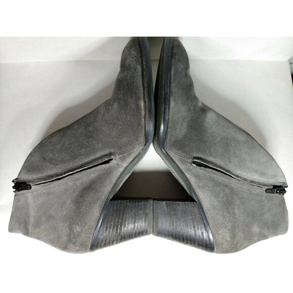 Paul Green Delgado Womens Gray Suede Block Heel Ankle Boots Booties US 8 Fits 9 - Picture 5 of 10